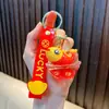 Chaveiro Criativo Carpa Areia Movediça Lingote de Ouro Pingente Desenho Animado Ano Novo Decoração de Bolsa de Casal Pequeno Presente Atacado