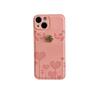 Cuero de alta calidad hermosa flor globo adecuada para funda de teléfono móvil iPhone15 Apple 14promax