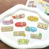 Novos Acessórios de Joias de Personagens de Mahjong de Desenho Animado em Acrílico Grampo de Cabelo Acessórios de Cabelo Cola de Creme Capa de Celular Material DIY