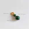Pingente Redondo de Ágata Esmaltada Jade Retrô Cheongsam Traje Chinês Tang Dinastia Han Gola de Pressionar Acessórios de Roupa DIY