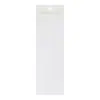 Tarjeta de Clip para Cabello Largo Blanco Leche de PVC, Popular en Tiendas de Dólar, Tarjeta de Clip para Cabello Estampada en Oro, 7.5*24cm, Cinco Ranuras para Tarjetas, Cartón