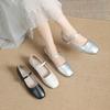Explosões Sapatos Mary Jane Femininos 2025 Primavera Novo Estilo Sapatos Solteiros com Sapatos Solteiros Sapatos Simples Boca Rasa Elegantes Pequenos Sapatos de Couro Sapatos Femininos