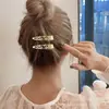 Pinza para el pelo de mariposa estilo dulce y fresco para mujer, diseño de nicho, pinza lateral para la frente, flequillo moderno y versátil, pinza de una línea, accesorios para el cabello