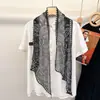 Bufanda Larga Kage 100% Gasa de Seda para Mujer, Accesorio de Cinta, Diadema, Bufanda, Versátil y Elegante, 30*160cm