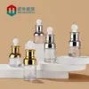Frasco Cuentagotas de 20 ml Frasco de Aceite Esencial de 30 ml Frasco de Vidrio Transparente Escarchado Manga de Hombro Loción Frasco Cosmético Frasco de Vidrio para Reactivos