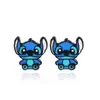 Estrella de dibujos animados de animación europea y americana bebé Stitch amor pareja collar hechizo corazón colgante joyería