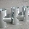 Tubo de Conducto de Ventilación de Tres Vías en Forma de T Cabezas Grandes y Pequeñas Accesorios Galvanizados de Acero Inoxidable 304 Soldadura Junta Reductora Tubo Ventilador al por Mayor
