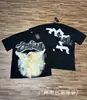 Comércio Exterior Atacado Moda Americana Emoção Mista Polvo Alienígena Strass Anjo Manga Curta Casal Estampa Total Camiseta