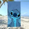 Toalla de Playa Estampada de Dibujos Animados Stitch, Toalla de Baño de Microfibra de Secado Rápido, Toalla Absorbente de Baño para el Hogar, Toalla de Playa para Nadar