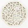 Posavasos de madera huecos de 10 cm transfronterizos, tapetes aislantes de calor para bebidas y café, manualidades decorativas DIY para el hogar