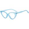 2023 nuevos lentes lisos triangulares para mujer con luz anti-azul, venta al por mayor de fábrica, montura de gafas personalizada, gafas de moda para mujer