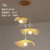 Lámpara Colgante Tejida de Bambú Estilo Japonés Única Creativa con Forma de Sombrero de Paja para Casa de Té, Hotel Interior, Restaurante, Sala de Estar, Accesorio de Iluminación para Vestíbulo