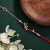 Pulsera de Hilo Rojo con Pez Koi para Mujer, Pulsera de Verano 2024, Regalo para Mejor Amiga o Novia, Joyería Tejida Única con Circonia