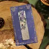 Marcador de Página Metálico Vazado Estilo Ins Pintura Famosa Floral Vintage Romântico Marcador de Página de Leitura com Padrão Floral de Alto Valor