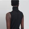 TH ~ ROW Colete de Tricô Feminino Primavera e Outono Novo Slim-fit Versátil Sem Mangas Base Lã Gola Alta