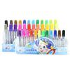 Ratón morado 12 colores pluma de acuarela lavable pintura para niños graffiti pintura traje de pinceles de colores oferta especial al por mayor