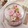 Caja de Regalo de Rosa Eterna de Flores Reales para el Día de la Madre, Maestra, Novia, Mejor Amiga Regalo de Confesión Decoración del Hogar