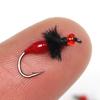 Anzuelo para pesca con mosca, cebo biónico, explosivo, para mosquitos, venenoso, con efecto fluorescente, microcebo biónico Luya, boca de caballo, tira blanca