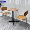 Cafetería Famosa en Internet Tienda de Té con Leche Juego de Mesa y Sillas Restaurante Estilo Coreano Panadería Tienda de Postres Tienda de Comida Casual Mesa y Sillas de Tablero Marino