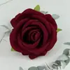 Nuevo producto transfronterizo: Cabezas de Flores de Rosa Artificiales, Rosas de Terciopelo con Perlas, Decoración de Pared de Flores para Salón de Bodas, Cabezas de Flores Artificiales, Accesorios para Fotografía