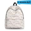 2022 Nuevo Texto Transfronterizo Café Bolsa 3D Moda Callejera Tendencia Mochila Impresión Digital 3D