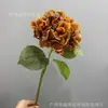 Sensación de Color Otoñal Simulada Hortensia Hawaiana Hidratante Arreglo de Boda Flor Artificial Hortensia Impresa en 3D Adornos para Sala de Estar