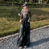Pantalones Vaqueros Rectos de Pierna Ancha Sueltos de Tiro Alto Lavados Estilo Retro Americano 2026 Pantalones Largos para Mujer Longitud Extendida