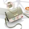 Bolsa Pequena Única de Nicho Francês, Textura de Alta Qualidade, Versátil Bolsa de Ombro Cruzada, Alça Dupla de Ombro, Estilo Fashionable Pequena Quadrada