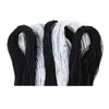 Cuerda elástica redonda de látex importada de 1-4 mm, negra, banda de goma súper fina, accesorios para tocados y ropa.