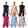 Uniformes de exfoliación personalizados con impresión digital y logotipo personalizado, uniformes de enfermería, ropa de trabajo dental y de belleza, hechos a medida desde la fábrica de origen