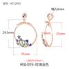 Colgante de Plata de Ley 925 Cloisonné Soporte Vacío Estilo Chino Soporte para Collar de Pavo Real Soporte para Colgante de Turquesa de Cera de Abeja 20*35 25*25