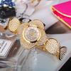 Reloj de cuarzo MISS FOX Mary Time con esfera de flores y diamantes, moda de comercio exterior, resistente al agua para mujer