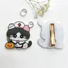 Pinza para el Cabello Nueva de Dibujos Animados Transfronteriza Gato de Halloween Clip Lateral Acrílico Calabaza Linda Fantasma Accesorio Decorativo para el Cabello