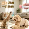 Brinquedo elétrico para gatos com haste teaser, para alívio do tédio de cães e gatos, dispositivo automático de reciclagem de bolas de pelo, varinha teaser para gatos