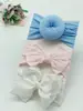 Venta caliente banda para el pelo de bebé lazo de nailon accesorios para el pelo de niños calcetines de bola súper suaves juego de tocado ancho Venta al por mayor