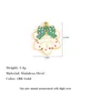 Aço Inoxidável Transfronteiriço Gotejamento de Óleo DIY Enfeites de Natal Boneco de Neve Homem de Gengibre Brincos Pendentes Colar Acessórios de Joias Venda por Atacado