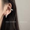 Pendientes de Clip para Oreja con Diseño Personalizado en Forma de Corazón para Mujer, Pendientes Minimalistas de Moda, Accesorios para Oreja Versátiles y Elegantes, Pendientes de Celebridad de Internet