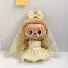 [Solo Ropa de Bebé] Ropa de Reemplazo para Muñeco de Peluche de Vinilo Labubu de 38 cm Falda Mokoko para Muñeco Labubu