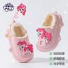 My Little Pony Novas Pantufas de Algodão Infantis Desenho Inverno Princesa Fofo Quente Interior Sapatos de Algodão Roupa Externa Pantufas de Pelo