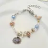 Pulsera Retro Morada de Perlas de Imitación Francesa para Niñas, Pulsera de Cristal de Diseño de Nicho Ins de Alta Gama, Joyería para Mejores Amigas