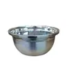 Lavabo cilíndrico de acero inoxidable, para cocina doméstica, escurridor de huevos espesado, para sopa, de acero inoxidable