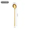 Cuchara Mezcladora Elegante de Lujo Ligero de Acero Inoxidable 304 Vajilla Occidental para el Hogar Restaurante Cuchara para Comer Postre