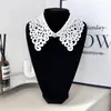 Gola Postiça Solúvel em Água Seda Leite Corte Exquisito Feita Sob Medida Combinação Criativa Suéter Gola Elegante Clássica Gola Postiça para Mulheres