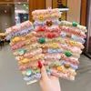 Elástico de cabelo infantil da Coreia do Sul anel de cabelo de intestino grosso corda de cabelo menina fofa bebê não machuca o cabelo elástico boa corda de cabelo