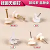 Colgador de Uña Sin Marca para Marco de Fotos Montaje en Pared Sin Taladro Forma de L Clavo de Pared Accesorios de Hardware para Marco de Fotos de Porcelana de Cristal Clavo de Almacenamiento Sin Clavos