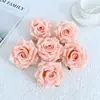 Flores Artificiais de Rosa de Alta Qualidade com Bordas Enroladas, Cabeças de Rosa para Decoração de Casamento, Arte Floral, Arranjos de Parede de Flores, Materiais Artesanais DIY
