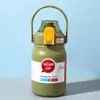 Botella de Agua Aislada de Gran Capacidad para Deportes al Aire Libre Taza Portátil para Hombres y Mujeres Estudiantes Taza de Bebida Directa Portátil