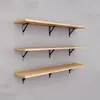 Prateleira de Parede, Prateleira de Placa Reta, Painel Divisório de Parede para Cozinha, Suporte de Madeira para Prateleira de Parede, Tipo de Montagem na Parede para Armazenamento