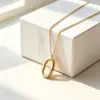 Colar Geométrico para Mulheres, Estilo Coreano, Simples e Elegante, Corrente Irregular Oval para Clavícula, Versátil, Exquisito, Luxo Leve, Corrente de Clavícula de Alta Qualidade
