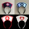 Adereços de festa de bar de halloween cosplay Pequena Enfermeira Headband Headwear Prom Performance Enfermeira Headband